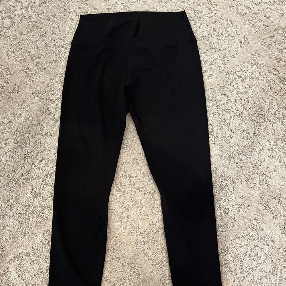 Zyia active black luxe high rise 7/8 24 in leggings